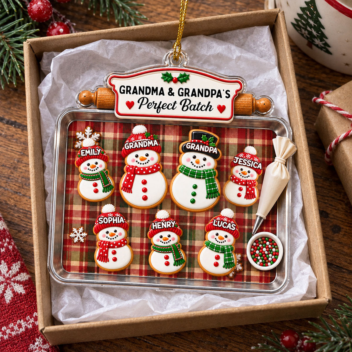 My Grandkids My Joy acrylic ornament