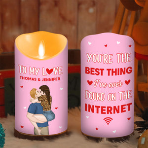The Best Thing On The Internet - Personalized LED Candle