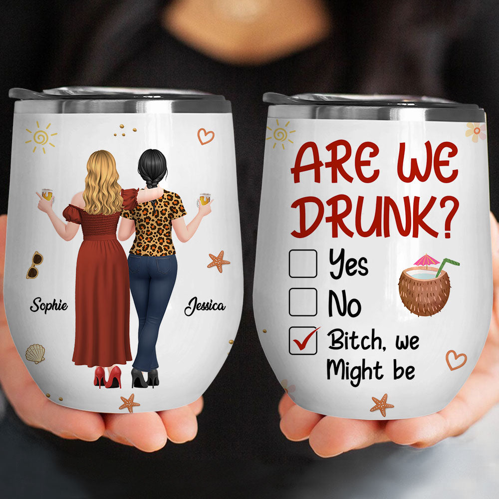 Drinking Besties - Personalized Wine Tumbler