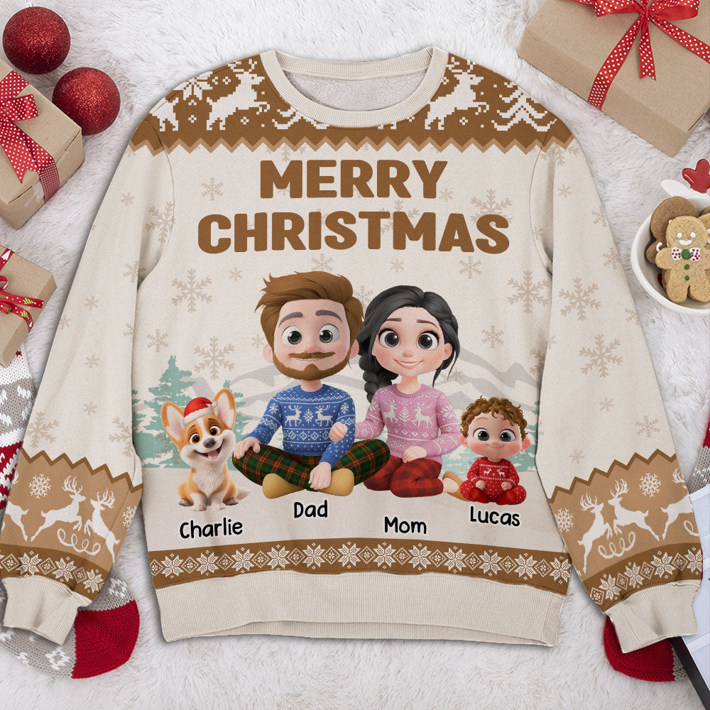 As A Family Now Onwards - Personalized All-Over-Print Sweatshirt