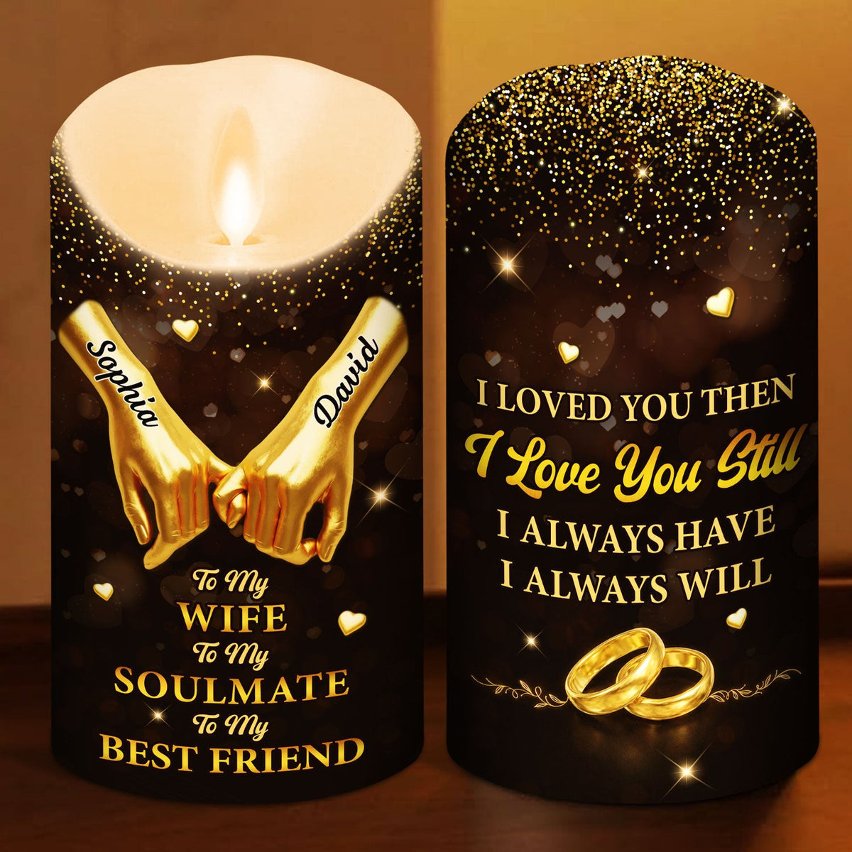 To My Wife I Love You Still - Personalized LED Candle