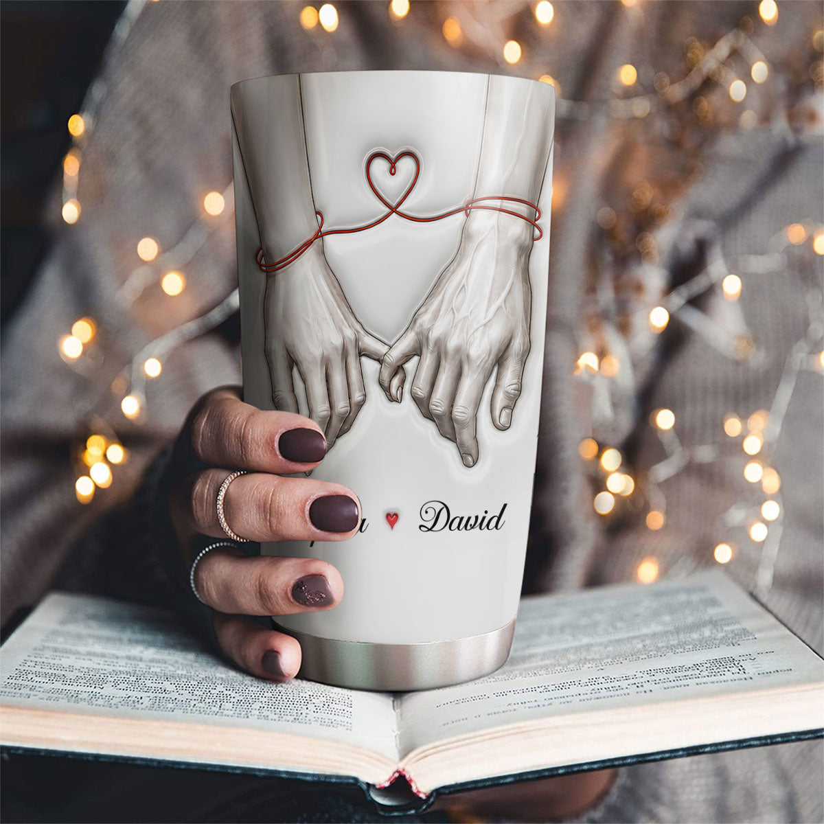 Never Forget That I Love You - Personalized 3D Inflated Effect Tumbler