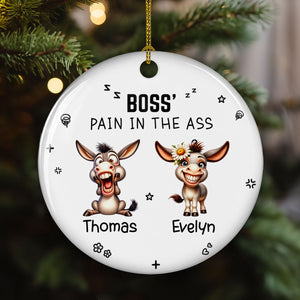 Just A Bunch Of Pains In The Ass personalized ceramic ornament