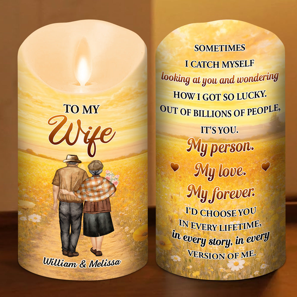 How Lucky I Am - Personalized LED Candle