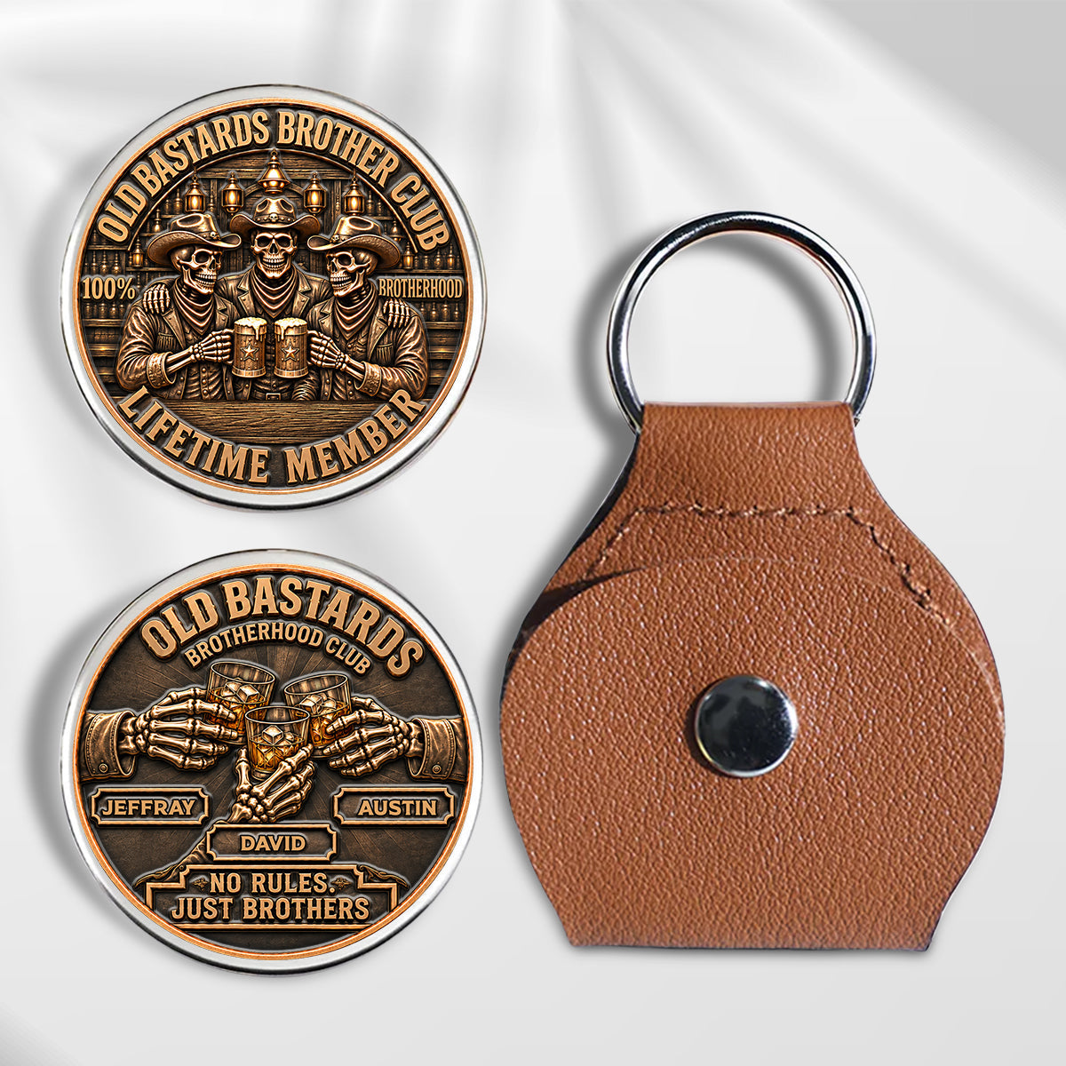 Brotherhood Never Goes Out Style - Personalized 3D Printing Pocket Hug