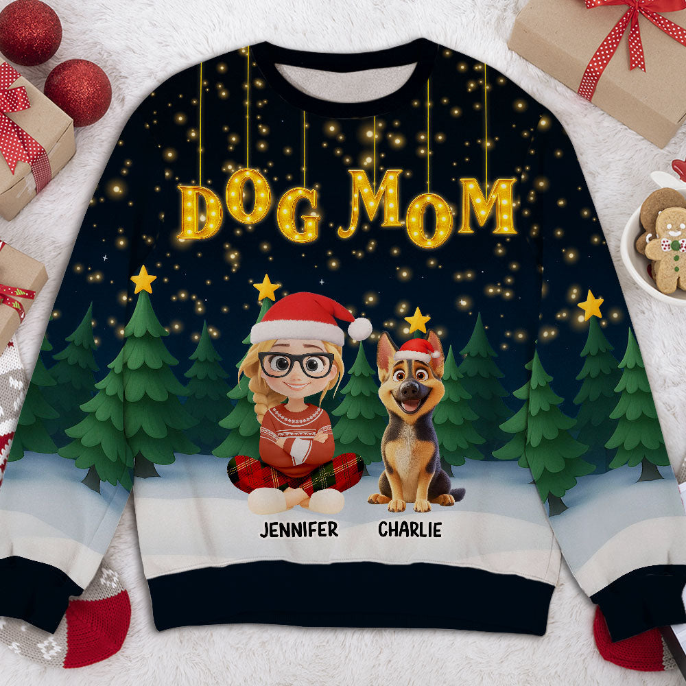Dog Mom Dad Hang Up - Personalized All-Over-Print Sweatshirt