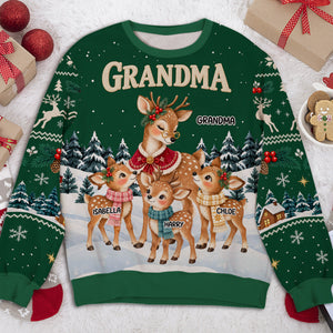 Reindeer Winter Love personalized all-over-print sweatshirt