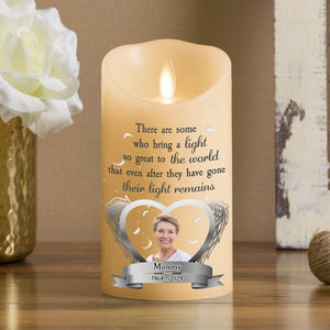 A Light So Great To The World personalized LED memorial candle