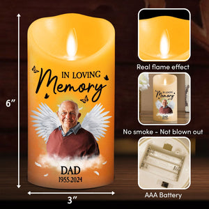 In Loving Memory personalized LED candle