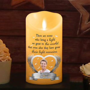 A Light So Great To The World personalized LED memorial candle