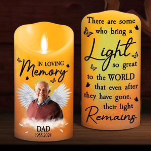 In Loving Memory personalized LED candle