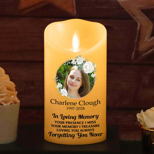 In Loving Memory Version 2 personalized LED candle