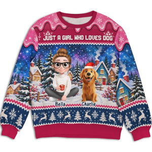 Christmas Dog Mom Era - Personalized All-Over-Print Sweatshirt