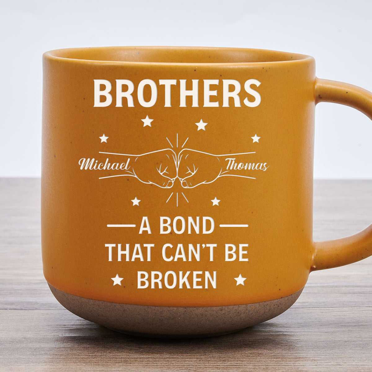 A Bond That Lasts Forever personalized pottery mug