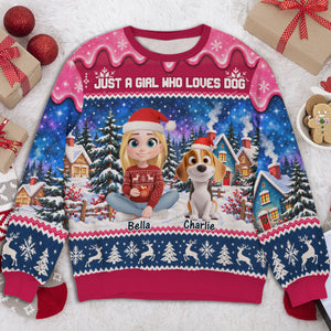 Christmas Dog Mom Era - Personalized All-Over-Print Sweatshirt