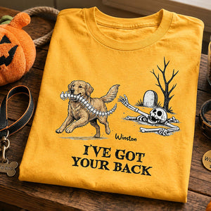 I've Got Your Back Custom Photo Dog Stealing Backbone - Personalized Shirt - Funny Halloween Costume For Dog Lovers