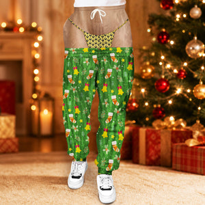 Funny Christmas Warm - Personalized Sweatpants