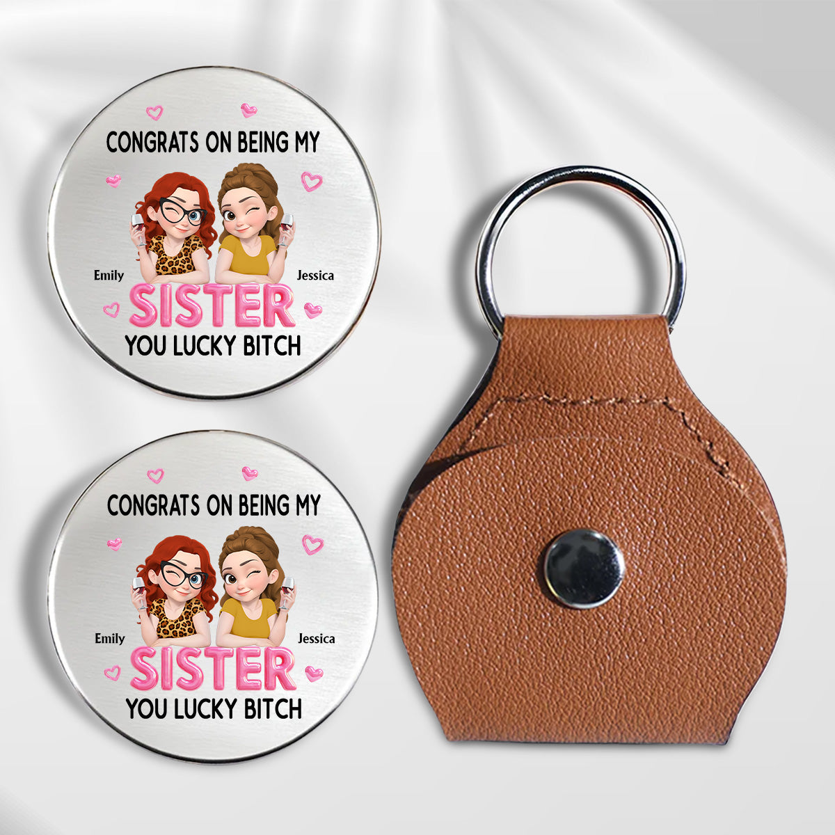 Congrats My Sister - Personalized Pocket Hug