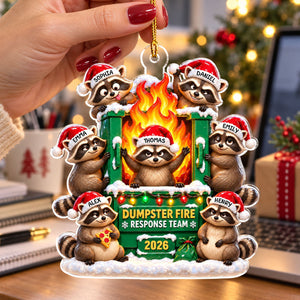 Office Chaos Response Team personalized acrylic ornament