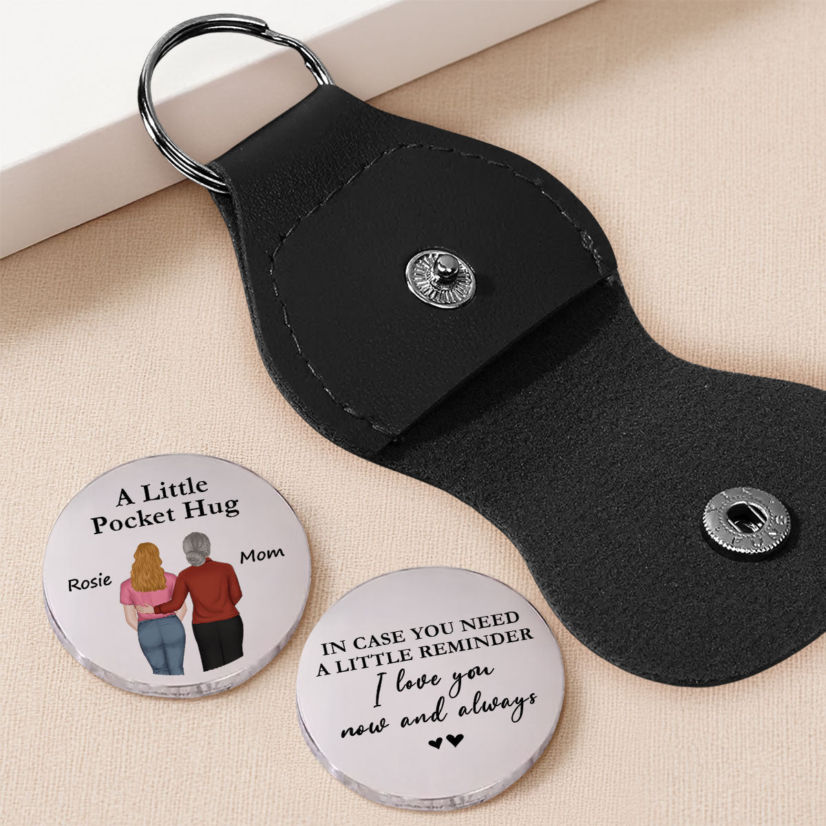 A Little Reminder From Mom - Personalized Pocket Hug - Christmas Gift For Son