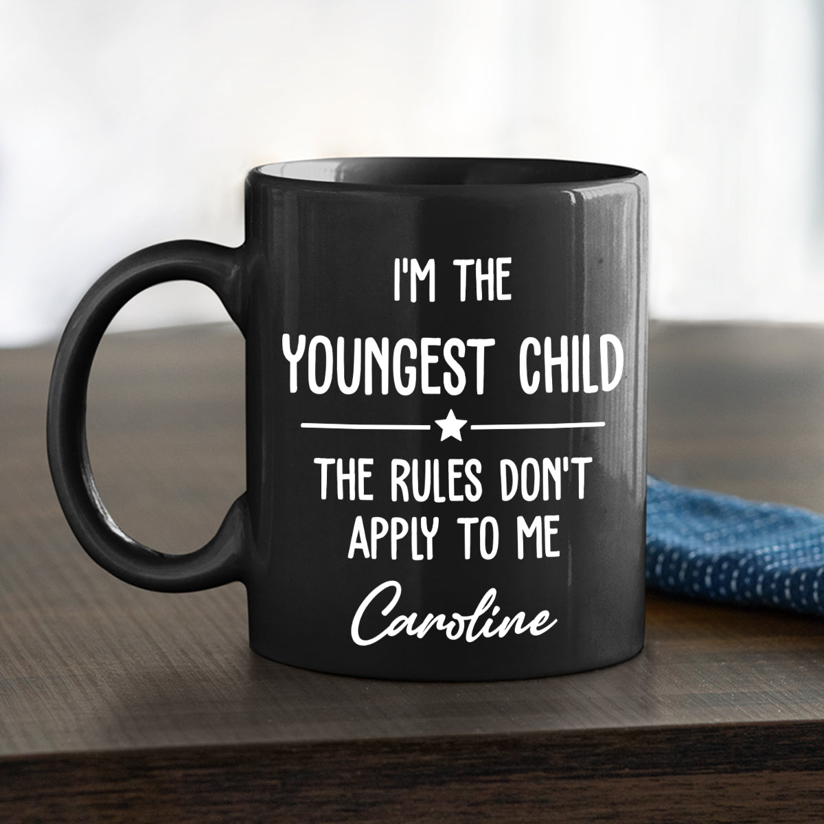 Birth Order Says It All personalized coffee mug