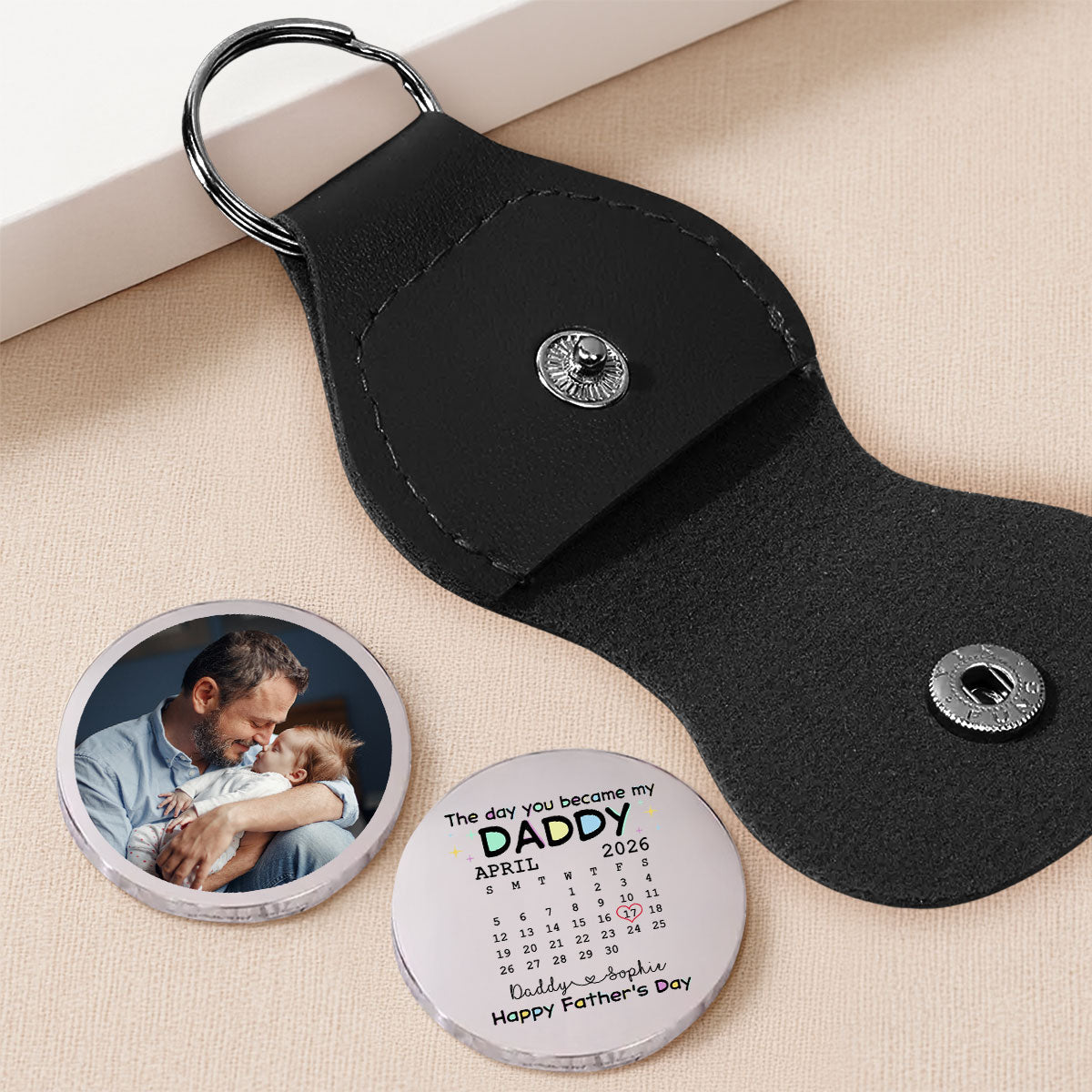 The Day You Become My Daddy - Personalized Pocket Hug