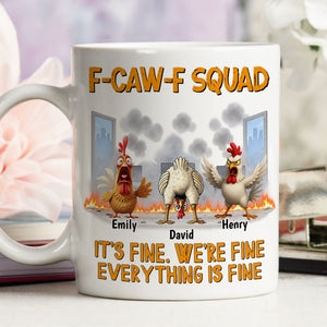 F-caw-f Fine personalized coffee mug