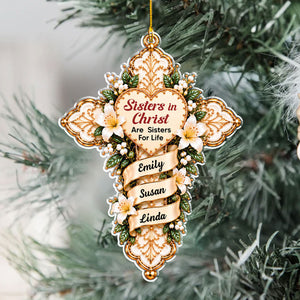 My Sisters In Christ ornament close up