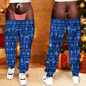Funny Christmas Warm - Personalized Sweatpants