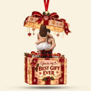 Romantic Best Gift Ever personalized acrylic ornament