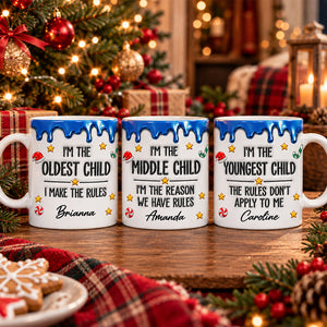 Different Ages Same Family Chaos - Personalized 3D Inflated Effect Mug