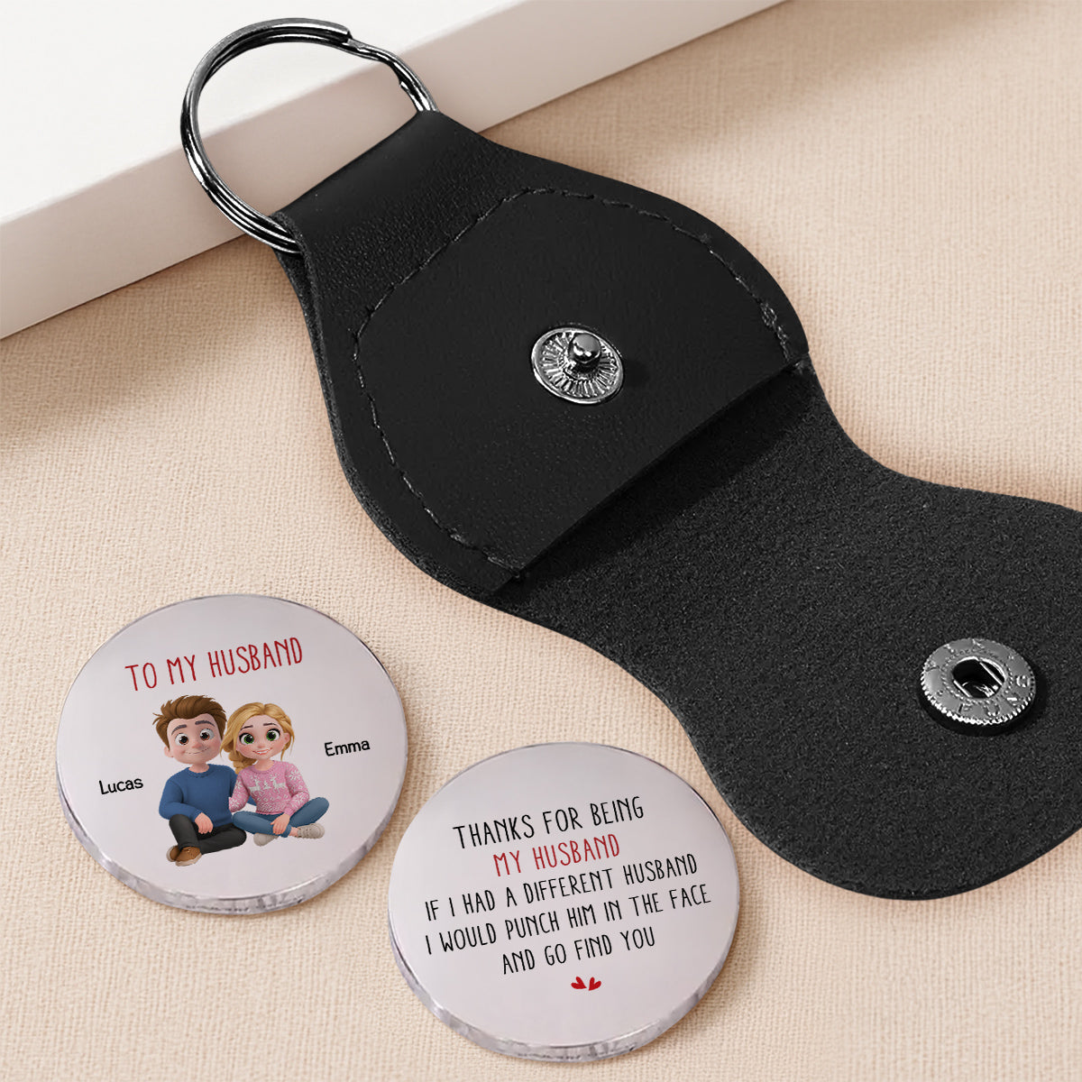 Punch Him - Personalized Pocket Hug - Christmas Gift For Husband
