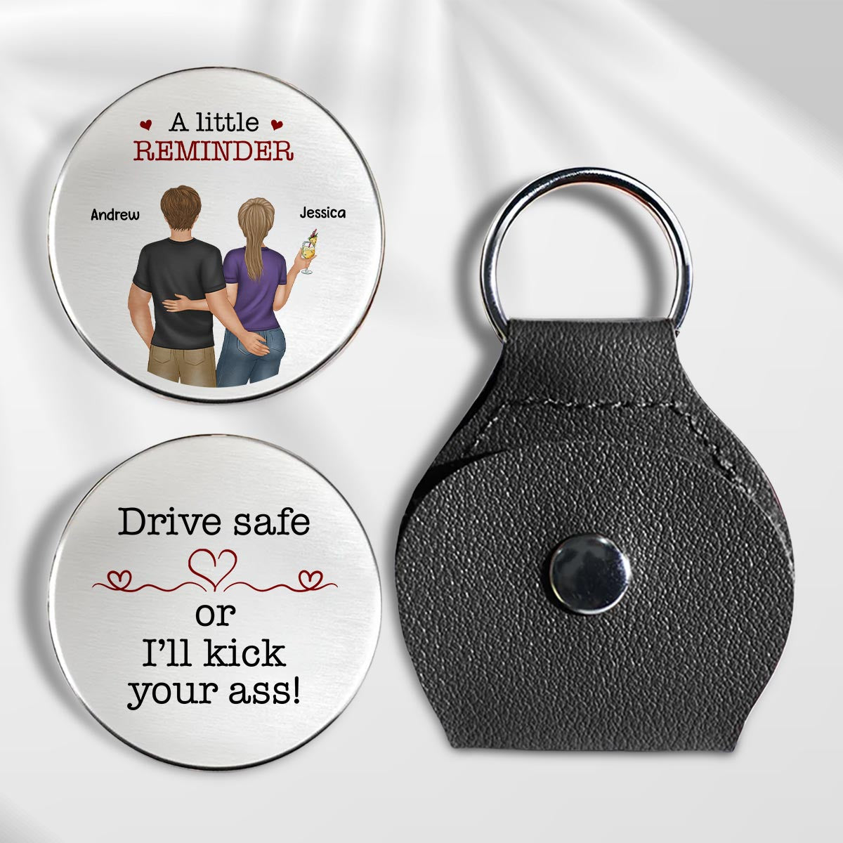 Drive Safe Handsome - Personalized Pocket Hug - Christmas Gift For Husband