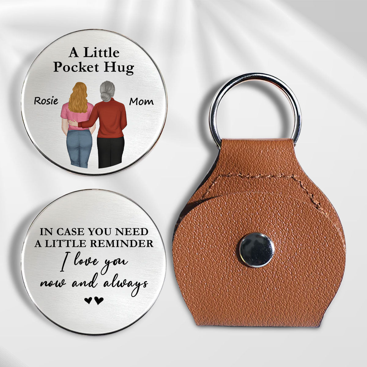 A Little Reminder From Mom - Personalized Pocket Hug - Christmas Gift For Son