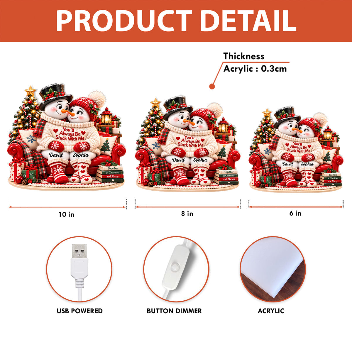Light box sizes and details