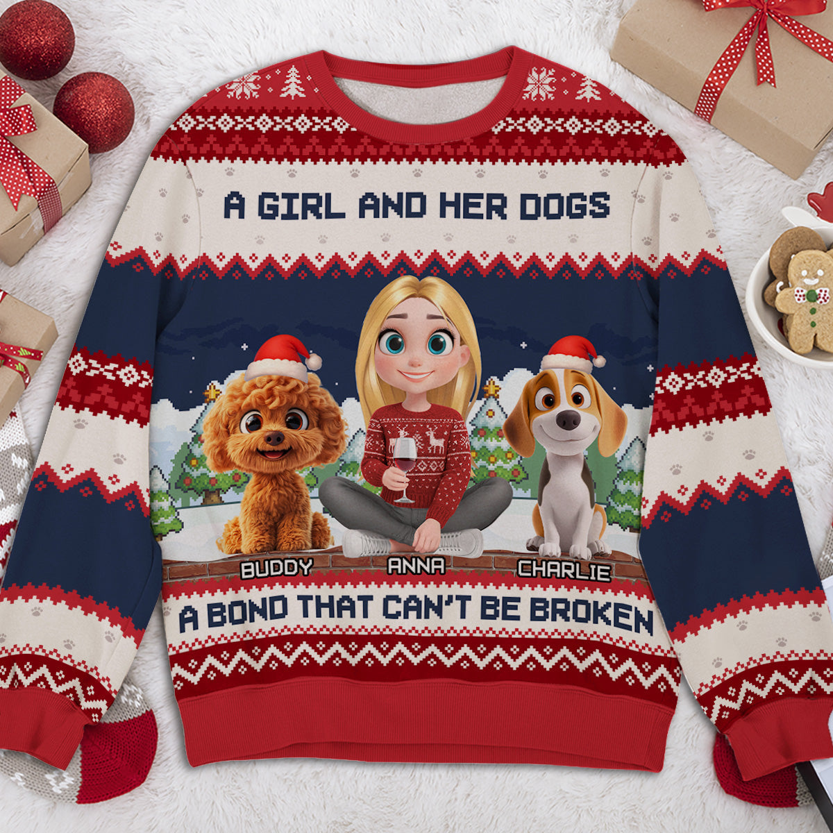 Can Not Be Broken - Personalized All-Over-Print Sweatshirt