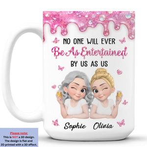 Entertained By Us As Us - Personalized Coffee Mug - Christmas Gift For Sister, Best Friend