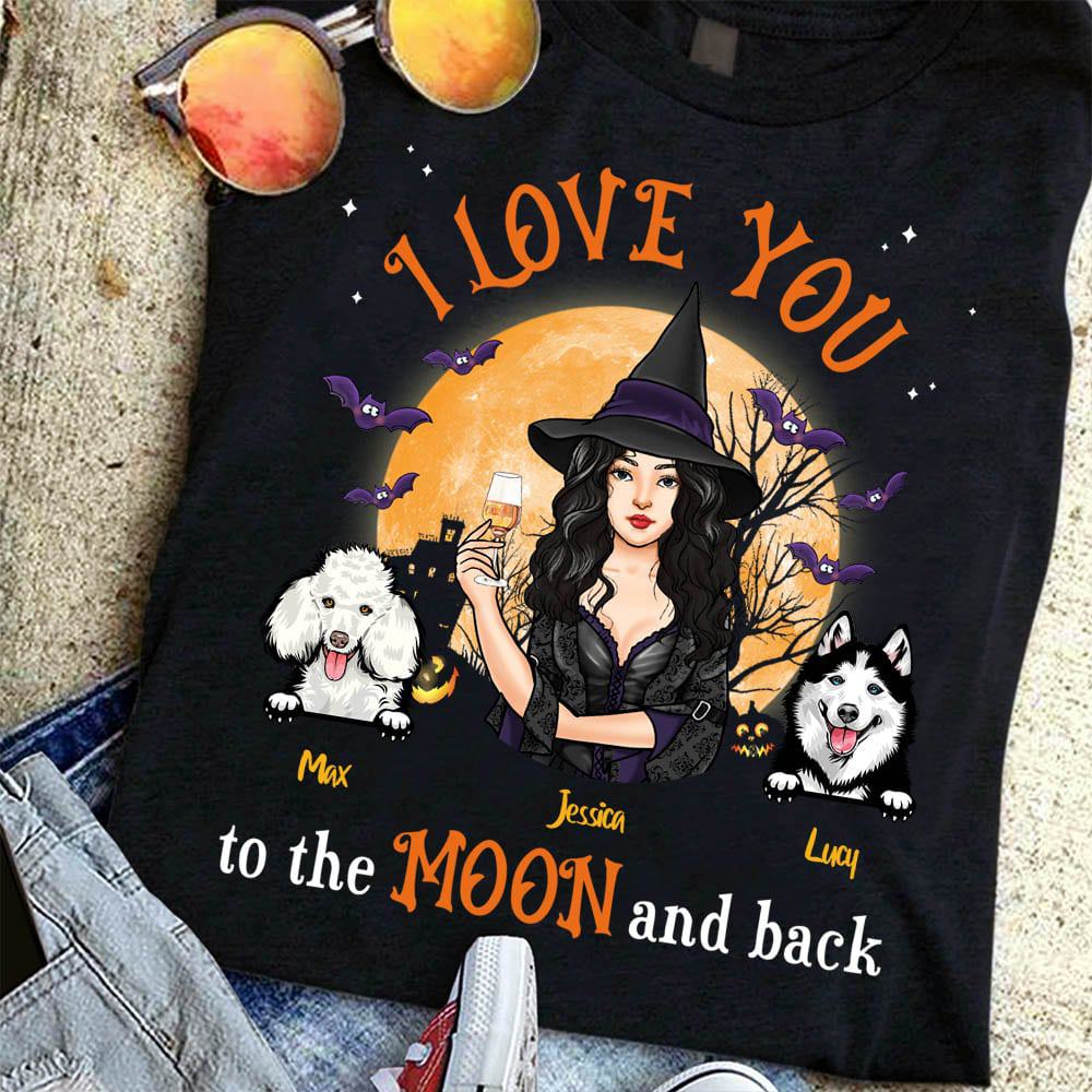 Personalized Love Dog Fall Halloween T Shirt