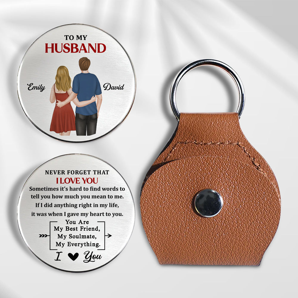 Never Forget That I Love You - Personalized Pocket Hug - Christmas Gift For Husband