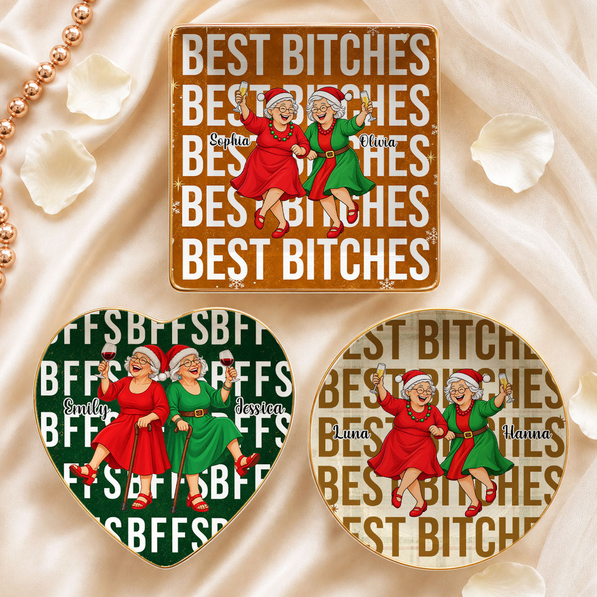 Christmas Girl Gang - Personalized Jewelry Dish