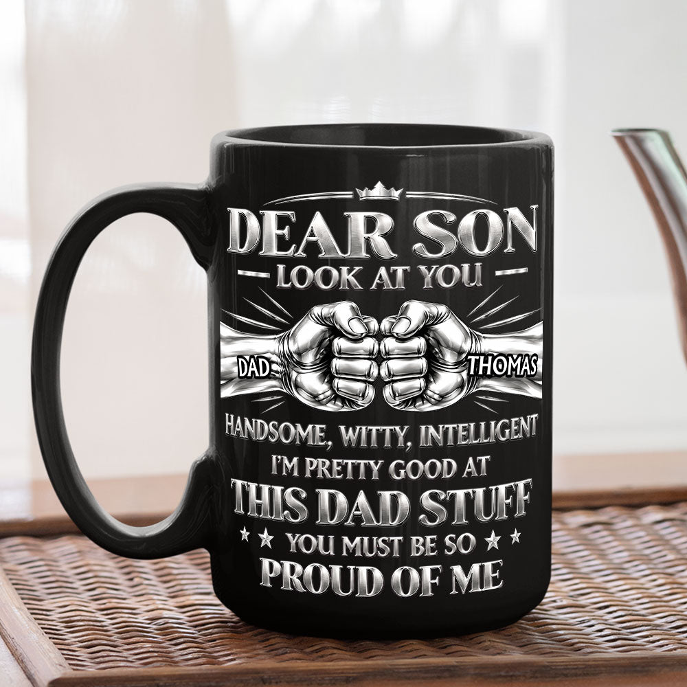 Proud Of Me personalized coffee mug
