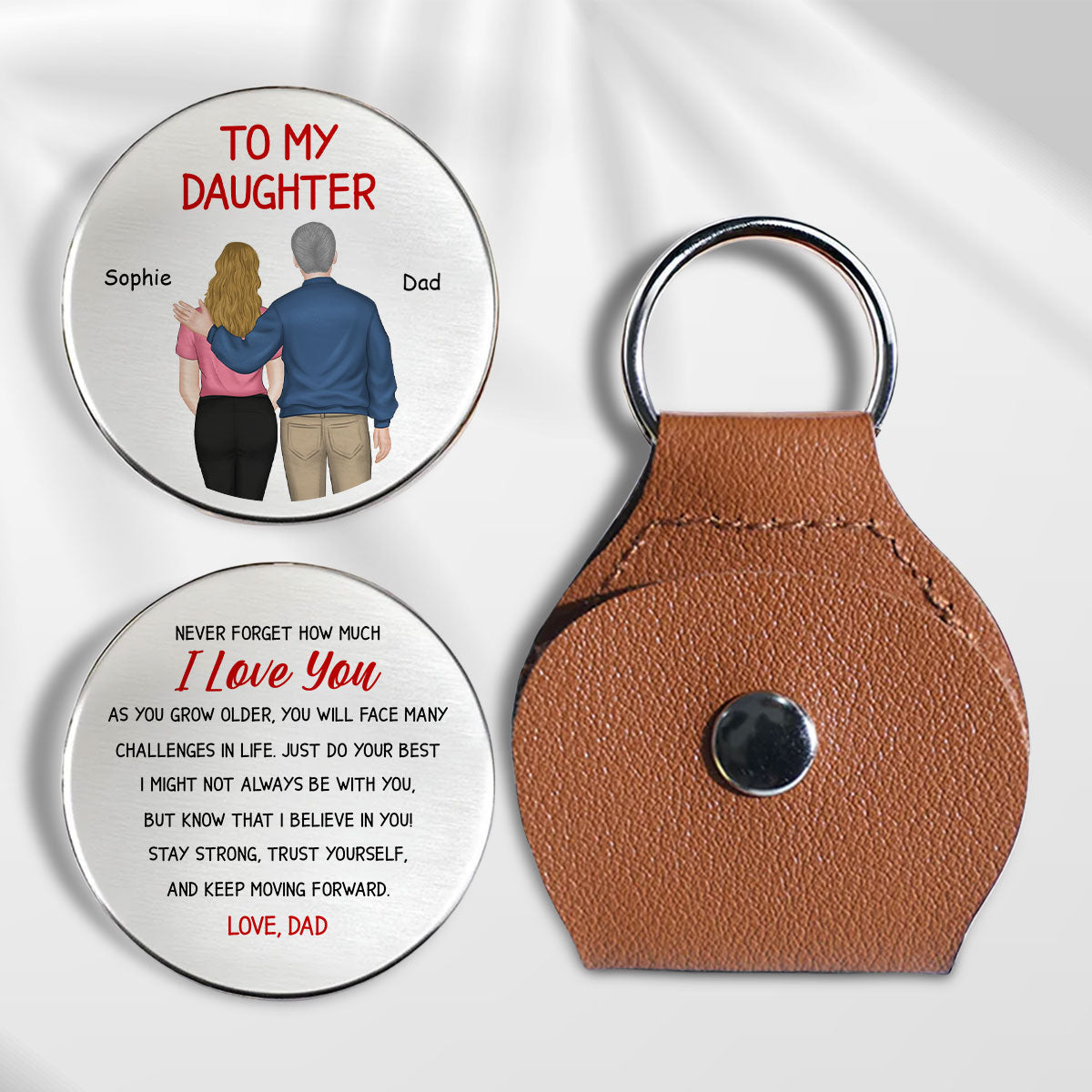 My Girl My Daughter - Personalized Pocket Hug - Christmas Gift For Daughter