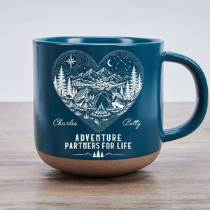 Our Story Is One Big Adventure - Personalized Pottery Mug