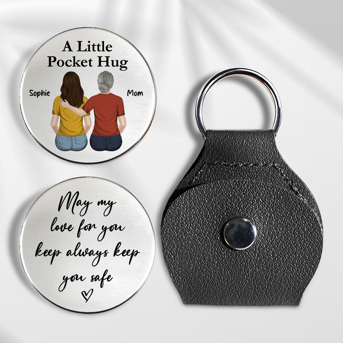 May My Love Keep You Safe - Personalized Pocket Hug - Christmas Gift For Son