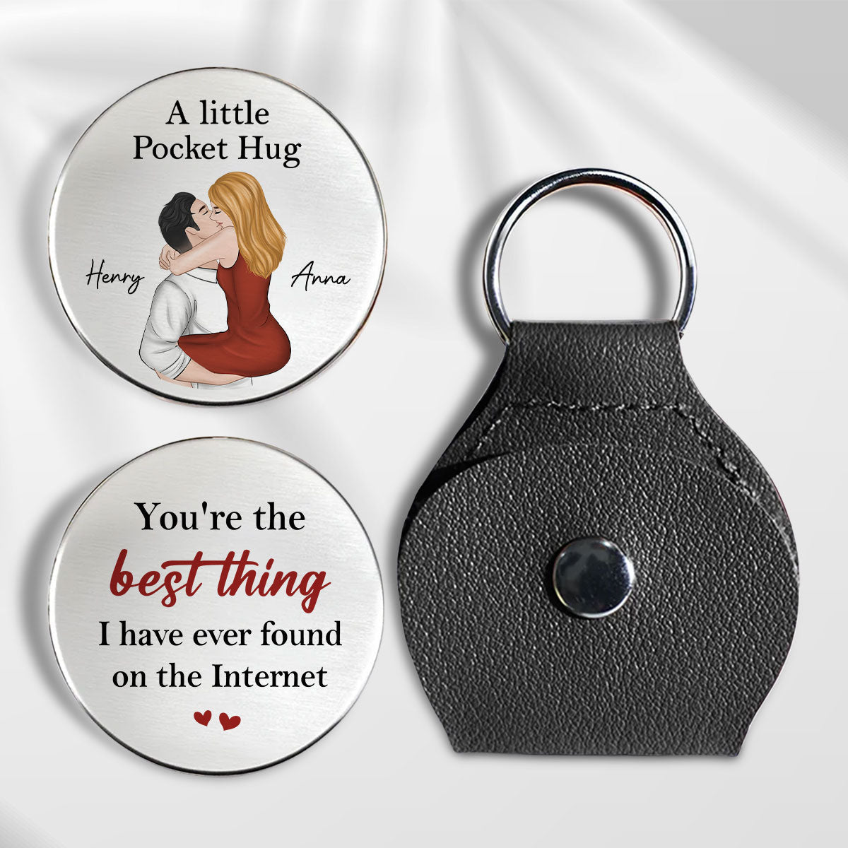 Best Thing I Have Found On The Internet - Personalized Pocket Hug - Christmas Gift For Wife