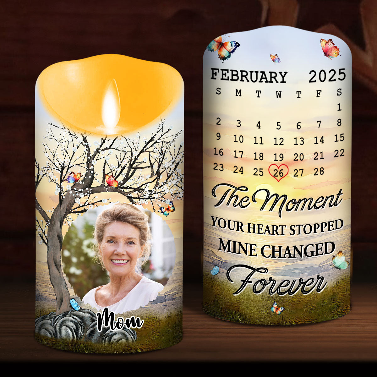 Mine Changed Forever - Personalized LED Candle