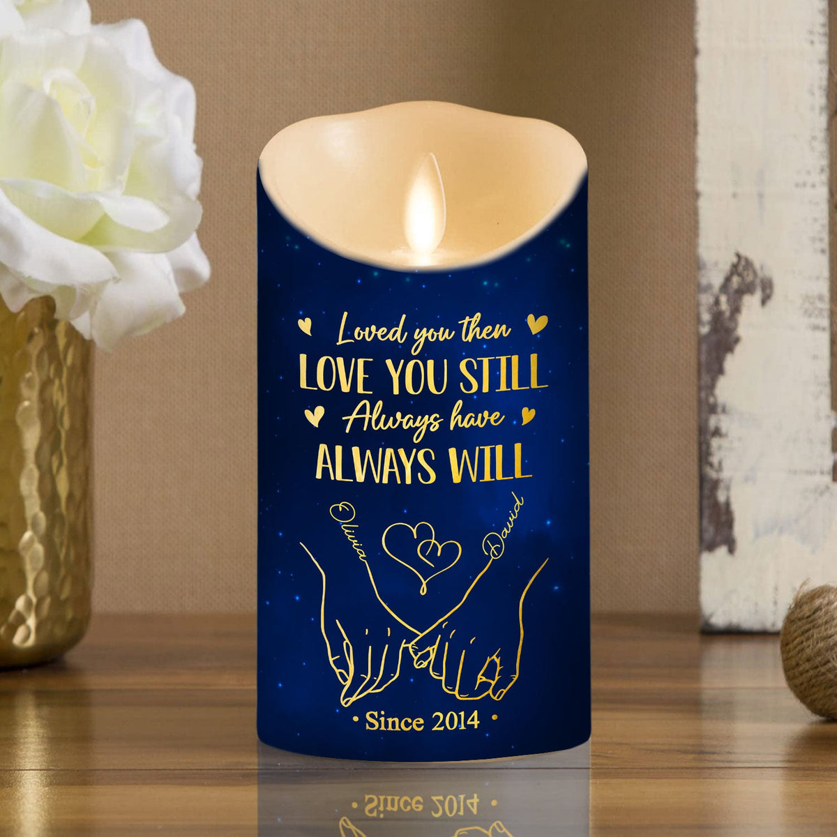 Love You Still - Personalized LED Candle