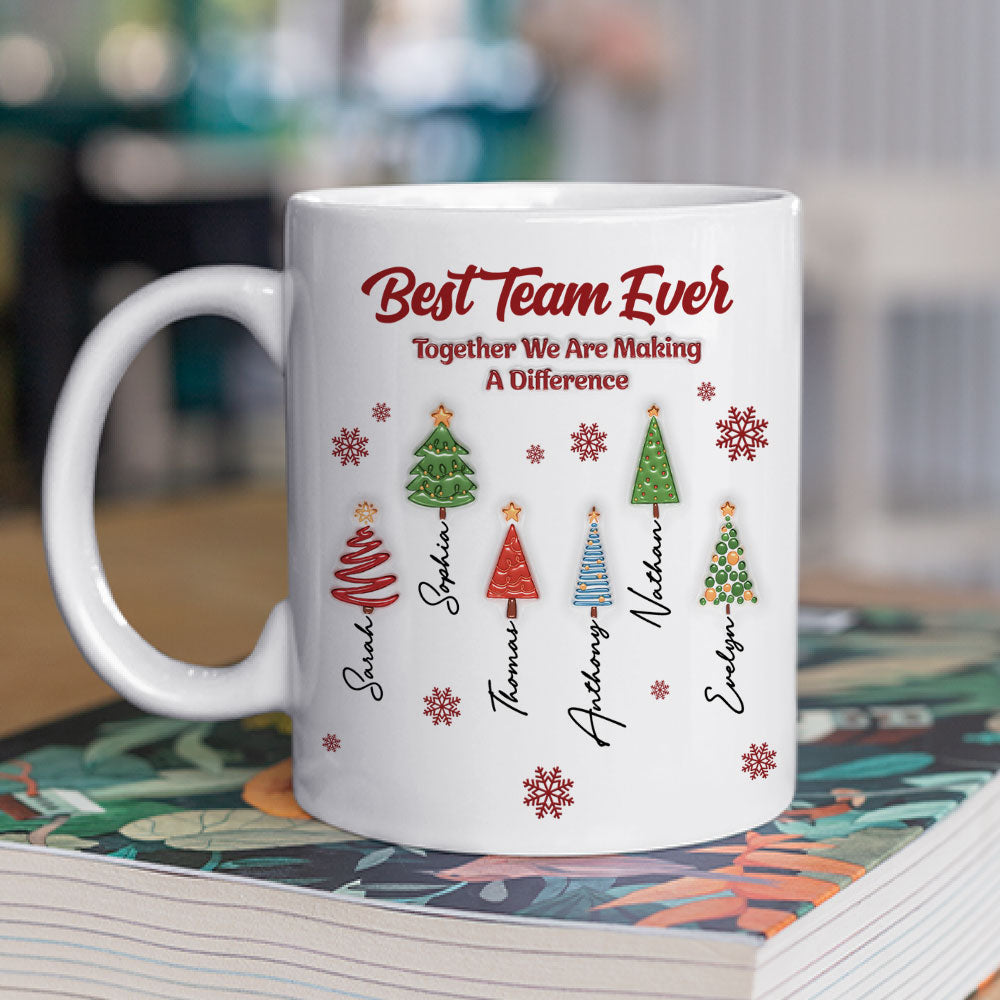 Best Team Ever Coworkers personalized coffee mug