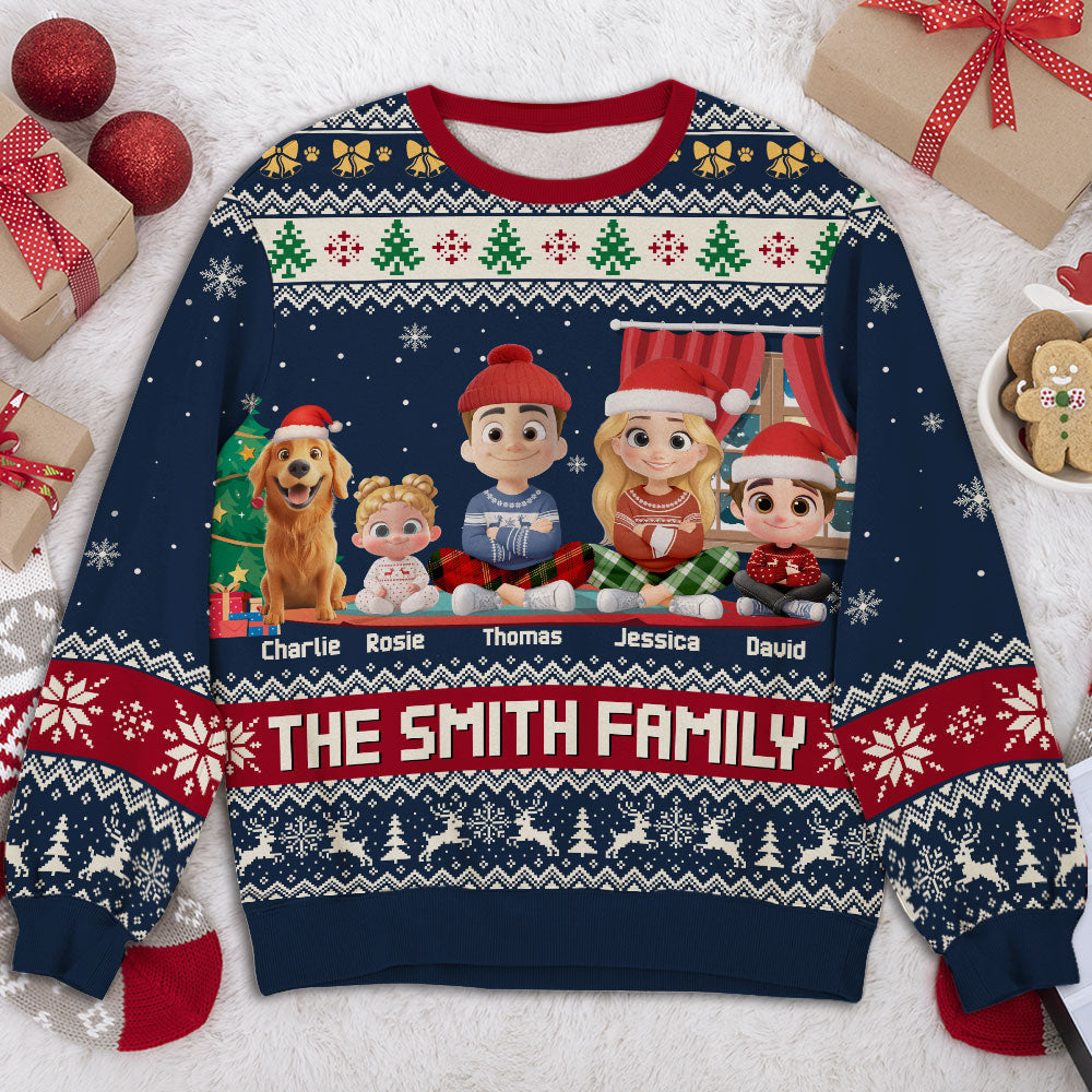 Our Family 2025 - Personalized All-Over-Print Sweatshirt