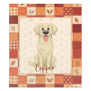 Spooky Pet Lover Personalized Fleece Blanket